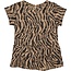 LEVV Meisjes blouse - Tess - AOP Camel zebra