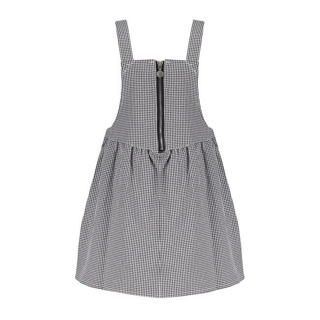 Frankie & Friends Meisjes jurk - Bumblebee B - Zwart/wit geruit