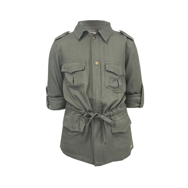 Miss-T Meisjes jas Joanna - Army groen