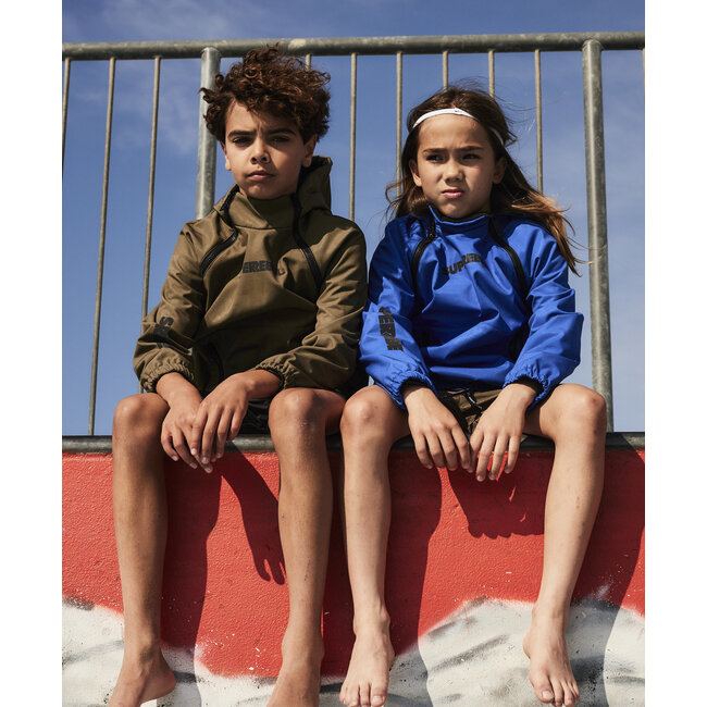 SUPERREBEL Jongens zomerjas softshell Leving - Army groen