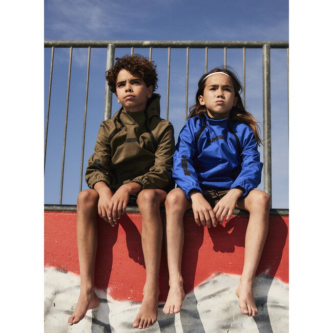 SUPERREBEL Jongens zomerjas softshell Leving - Army groen