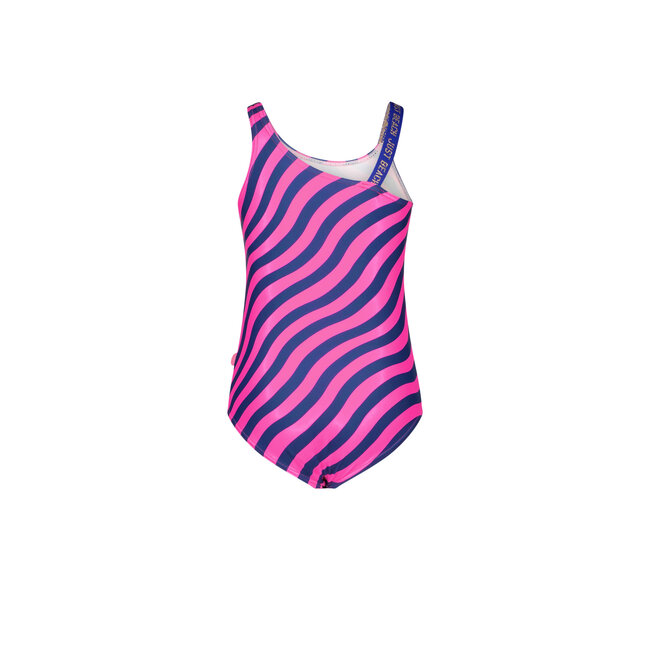 Just Beach Meisjes badpak - Wave roze kobalt
