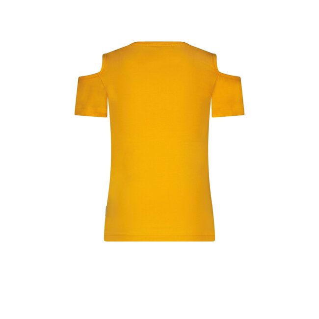 B.Nosy Meisjes t-shirt open schouder - Fire