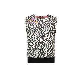 B.Nosy Meisjes top AOP - Zebra Banana