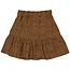 Quapi Meisjes rok - Riona - AOP bruin fudge stippen