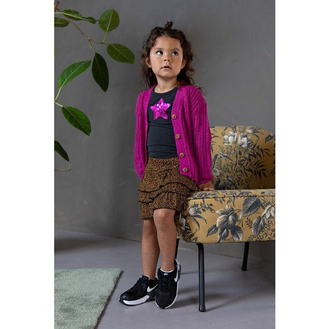 Like Flo Meisjes rok ruffel - Camel