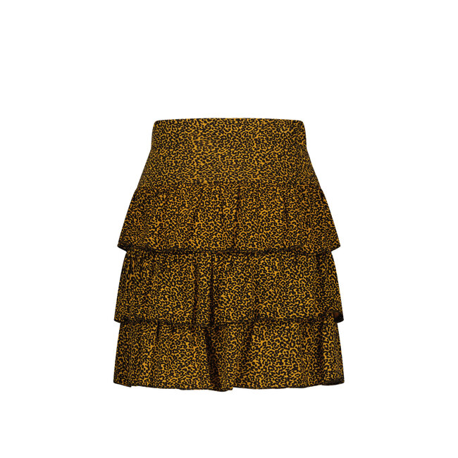 Like Flo Meisjes rok ruffel - Camel