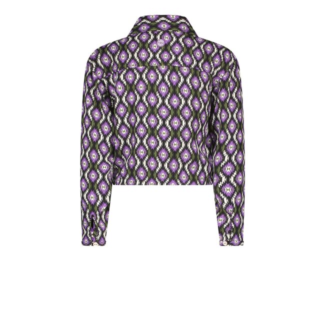 B.Nosy Meisjes blouse kort - Retro AOP