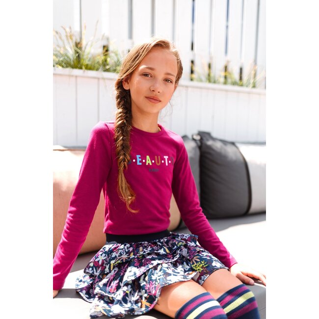 B.Nosy Meisjes kniekousen hoog sportief - Lake blauw