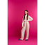 Geisha Meisjes broek gestreept - ecru/oud roze