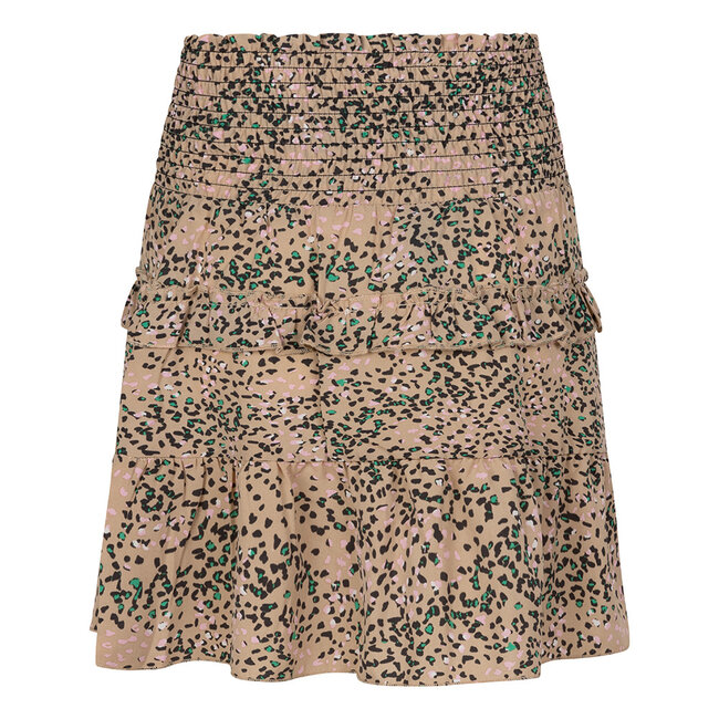 Indian Blue Jeans Meisjes rok luipaard - Camel zand