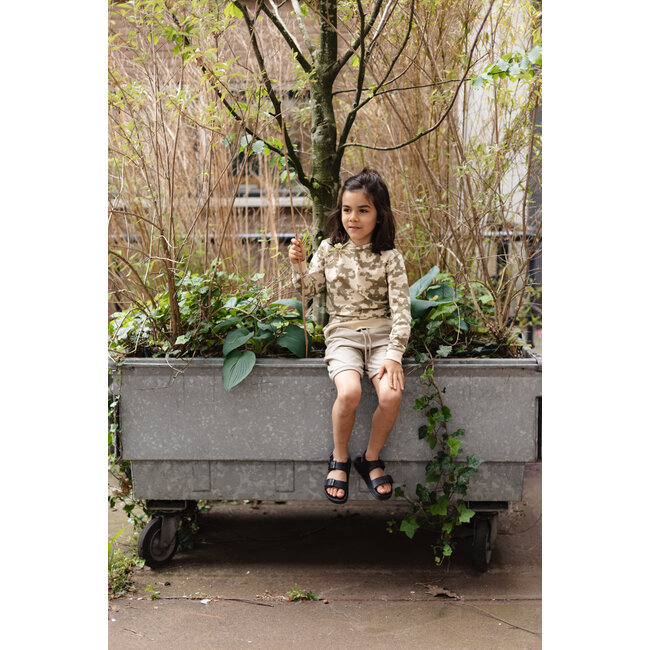 LEVV Jongens hoodie - Dazz - Grijs zand tie dye