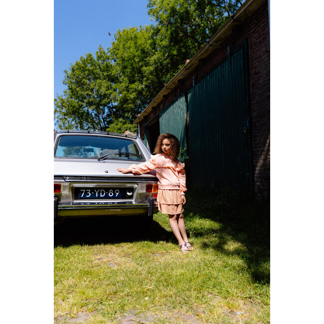 Quapi Meisjes rok - Tiara - AOP Perzik streep