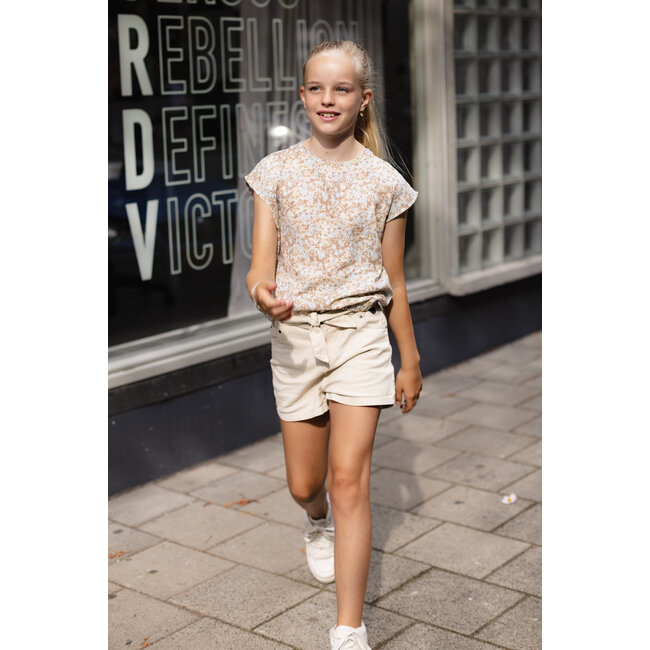 LEVV Meisjes blouse - Djada - AOP Multi abstract