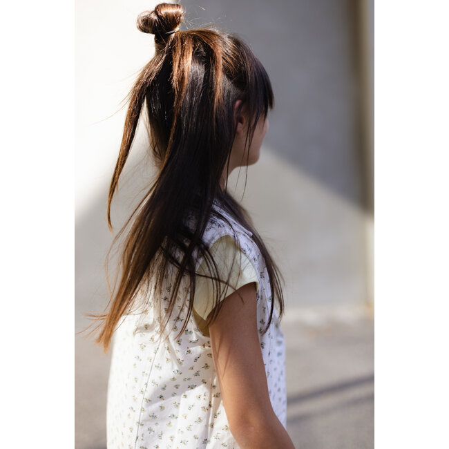 LEVV Meisjes gilet - Dora - AOP Off wit bloemen