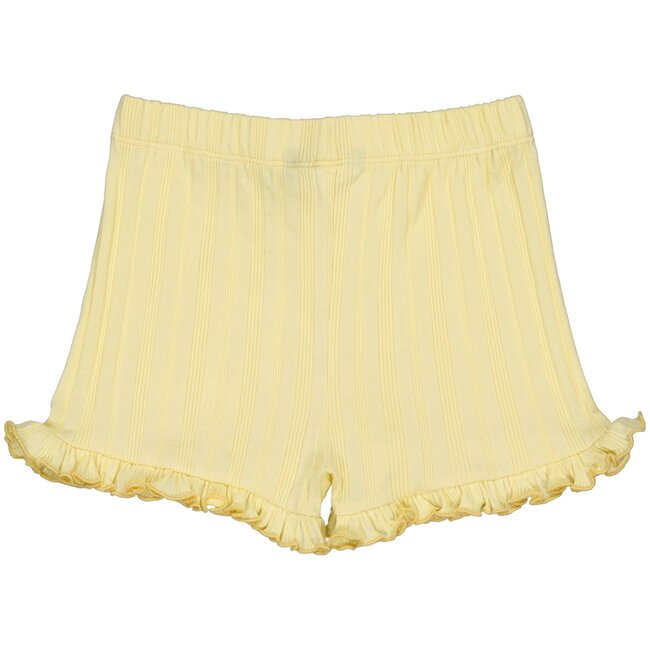 LEVV Little Meisjes short - Estrela - Vanille geel