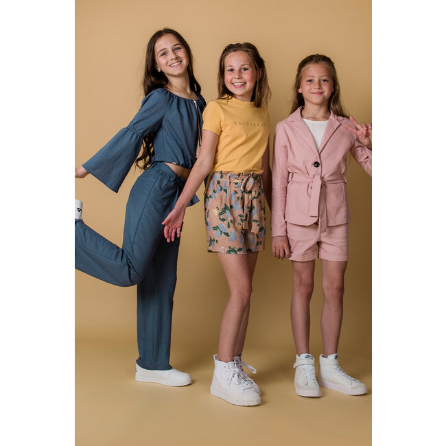 KIEstone Meisjes short - Bloemen - Juke