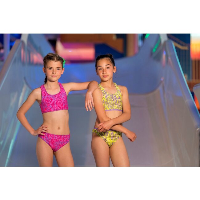 B.Nosy Meisjes bikini AOP - Active zebra groen