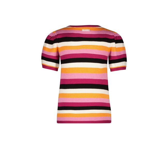 B.Nosy Meisjes top multi color - Orchidee streep