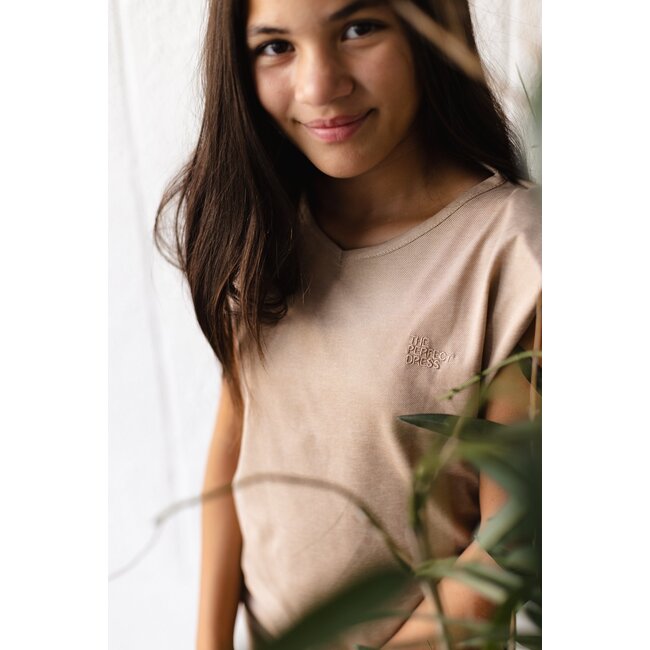 LEVV Meisjes jurk - Danouk - Taupe