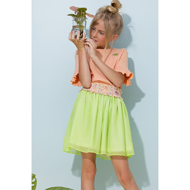 NoNo Meisjes rok - Noba - Sour lime