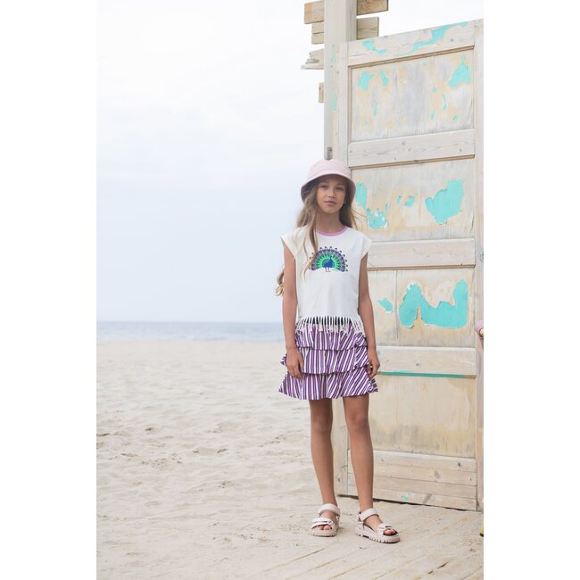 B.Nosy Meisjes rok 3-laags - Inspiring streep