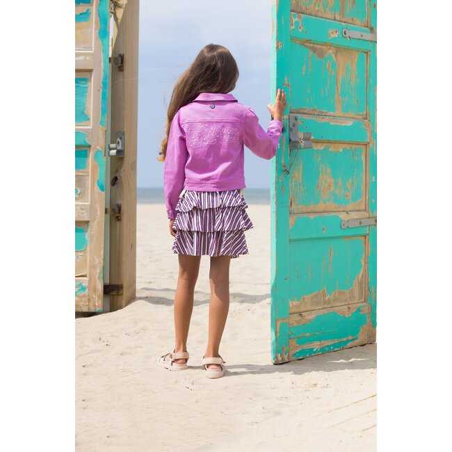 B.Nosy Meisjes rok 3-laags - Inspiring streep