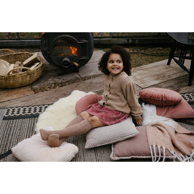 LEVV Meisjes rok - Fien - AOP bloemen olijf groen