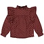 Quapi Meisjes blouse - Alexia - AOP retro lime groen