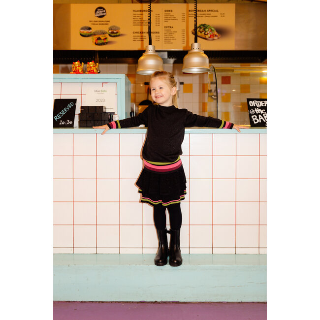 Quapi Meisjes rok - Aurora - Zwart