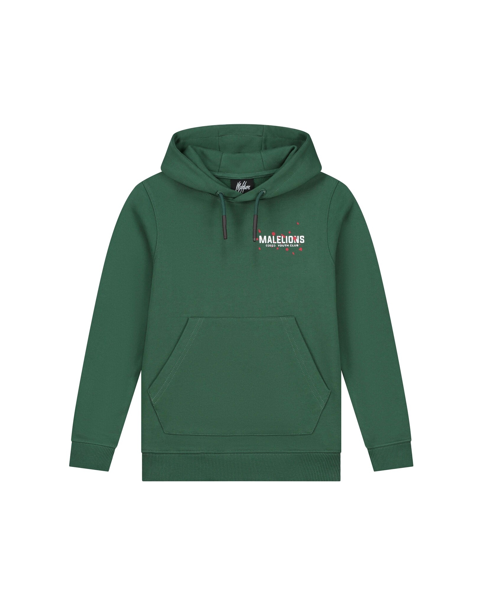 Malelions Jongens hoodie Youth club Donker groen HappyBee
