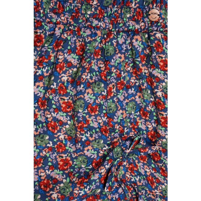 NoNo Meisjes rok floral - Nadia - Ensign blauw