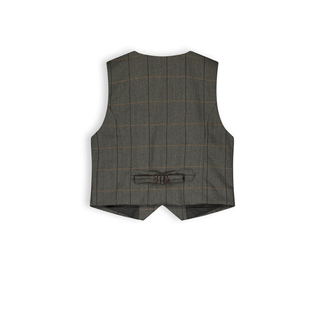 NoBell Meisjes gilet geruit - Tintin - Navy blauw