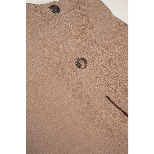 NoBell Meisjes broek suede - Sinda - Donker roast bruin