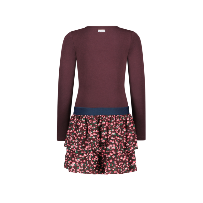 B.Nosy Meisjes special jurk paars - MMK - Grape wijn