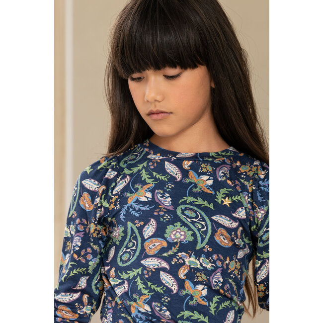 Like Flo Meisjes jurk AOP glitter - Paisley