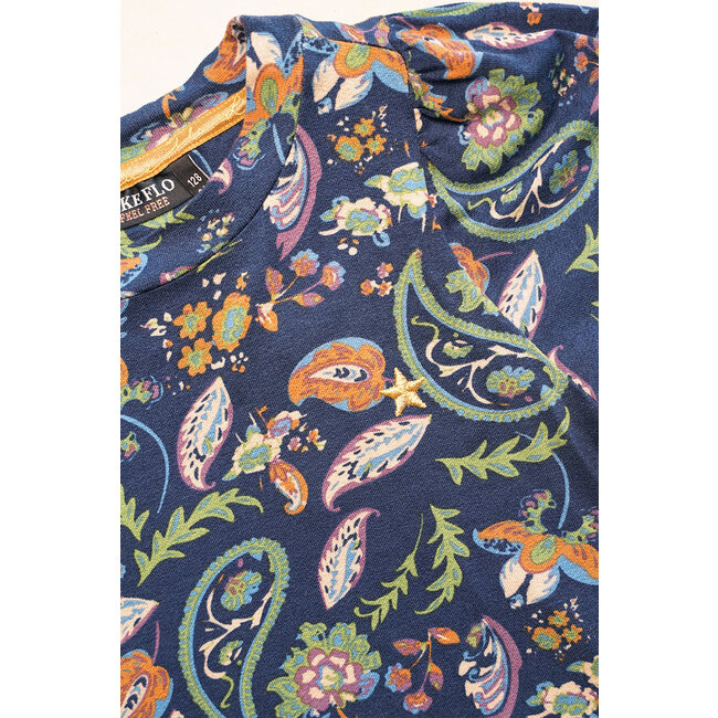 Like Flo Meisjes jurk AOP glitter - Paisley