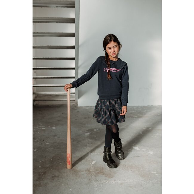 B.Nosy Meisjes rok grijs - Emy - Elegant geruit