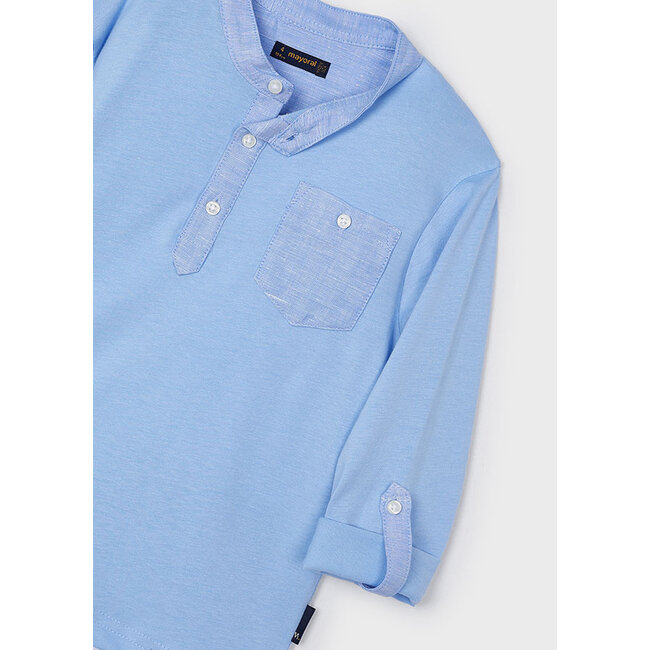 Mayoral Jongens polo shirt - Licht blauw