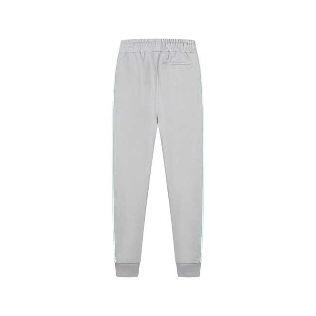 Malelions Sweat broek worldwide - Aqua grijs/mint