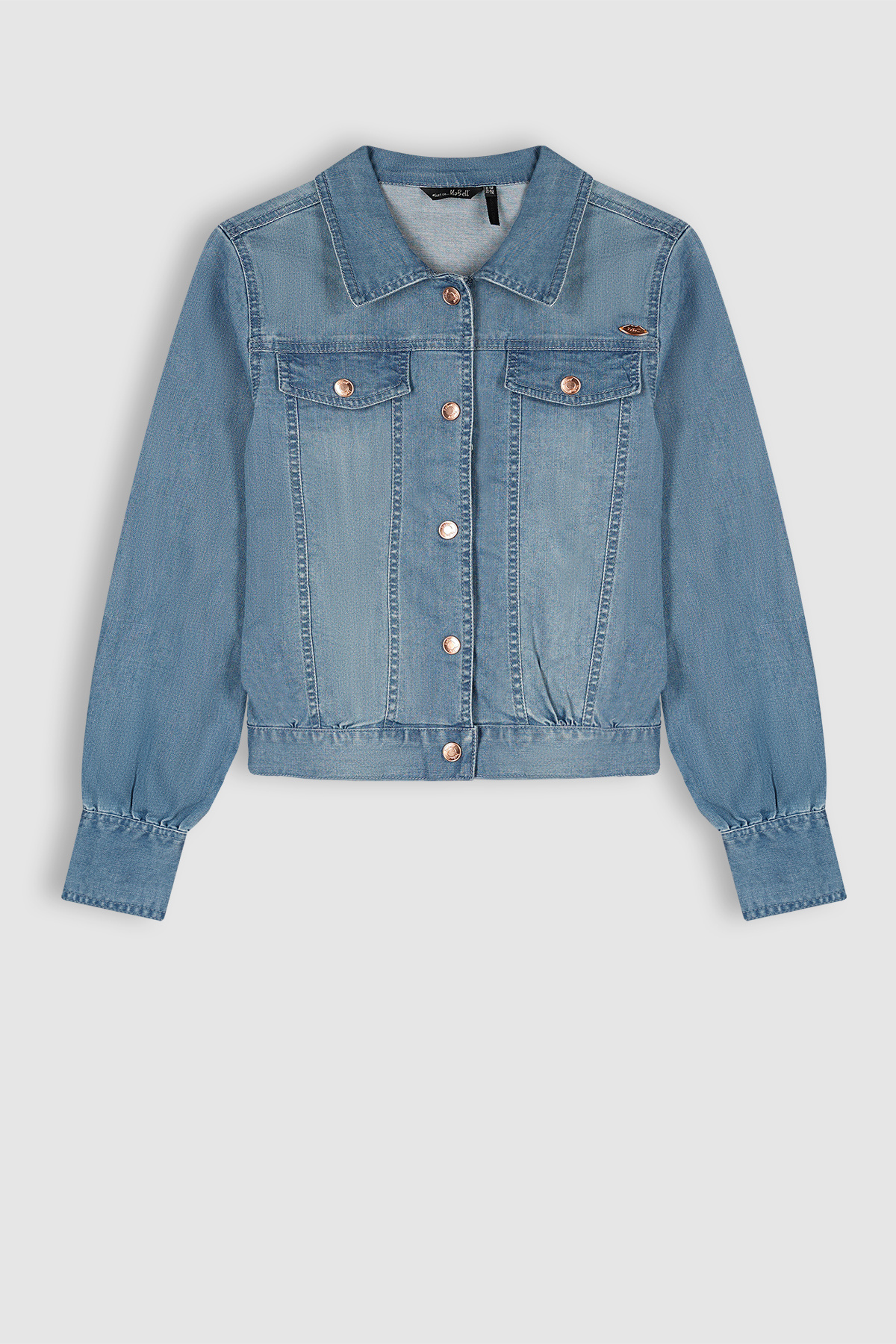 NoBell Meisjes spijkerjasje Bodil Denim zee HappyBee
