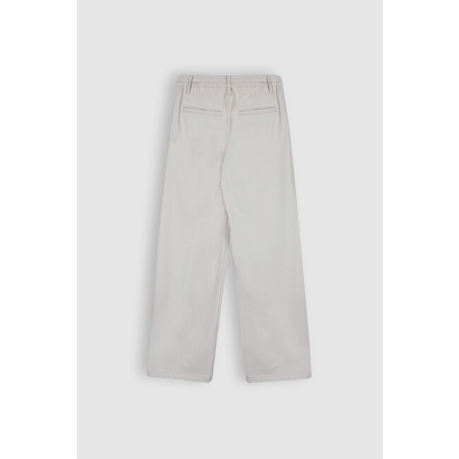 NoBell Meisjes broek wide leg - Sayla - Zilver grijs