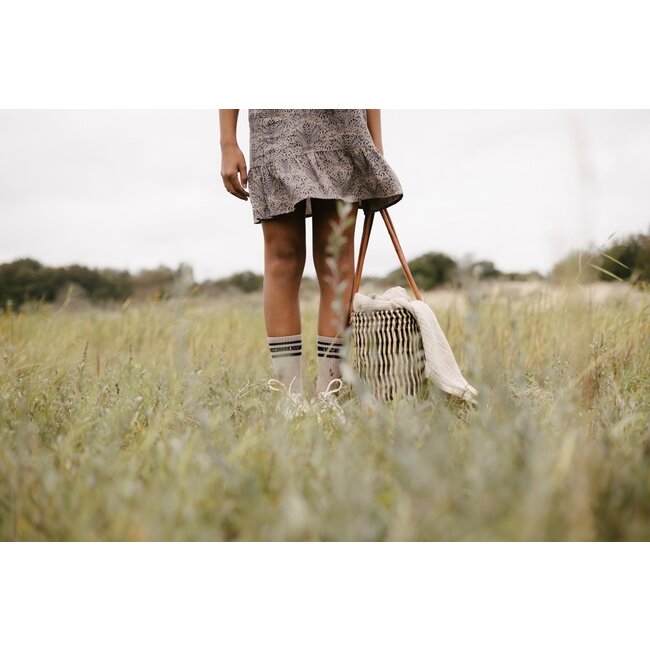 LEVV Meisjes rok - Kera - AOP grafisch taupe