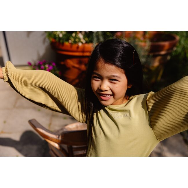 Quapi Meisjes shirt - Bella - Cedar groen