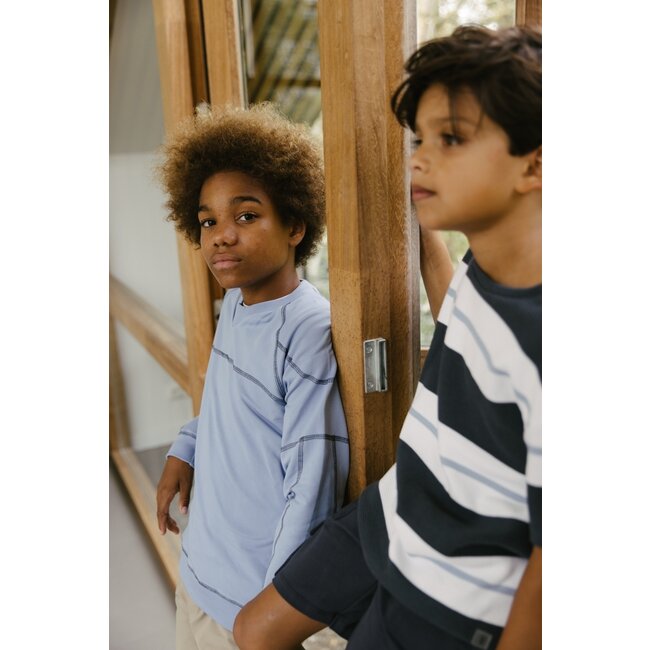 LEVV Jongens sweater - Kenton - Midden blauw