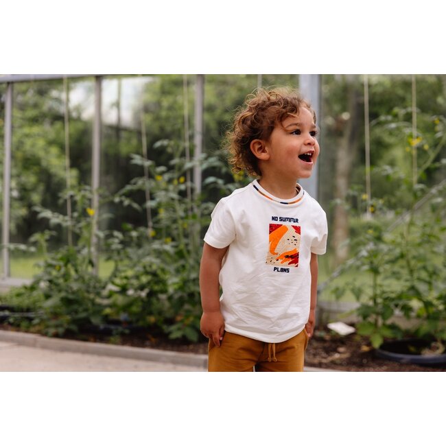 Quapi Jongens t-shirt - Bartu - Off wit