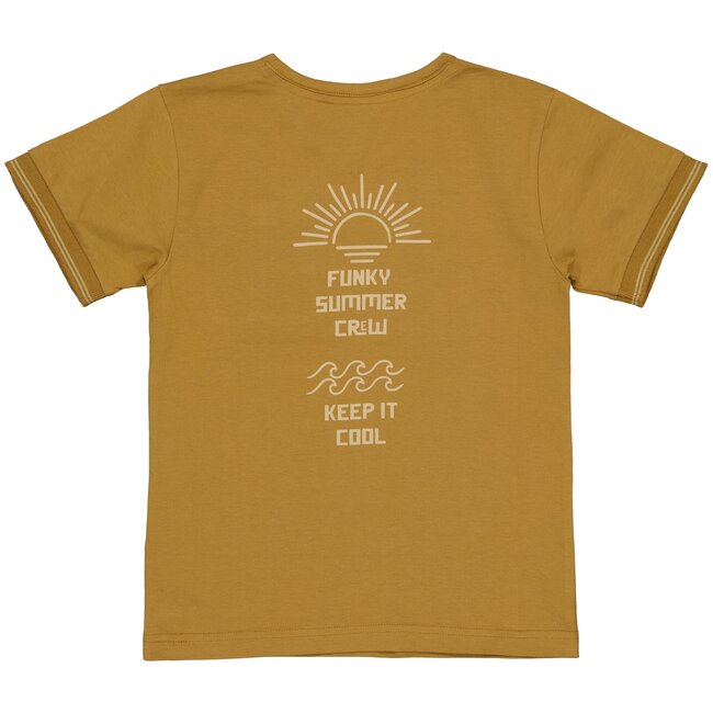 Quapi Jongens t-shirt - Beril - Bruin