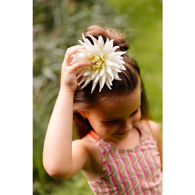 Quapi Meisjes top - Birthe - AOP roze gestreept