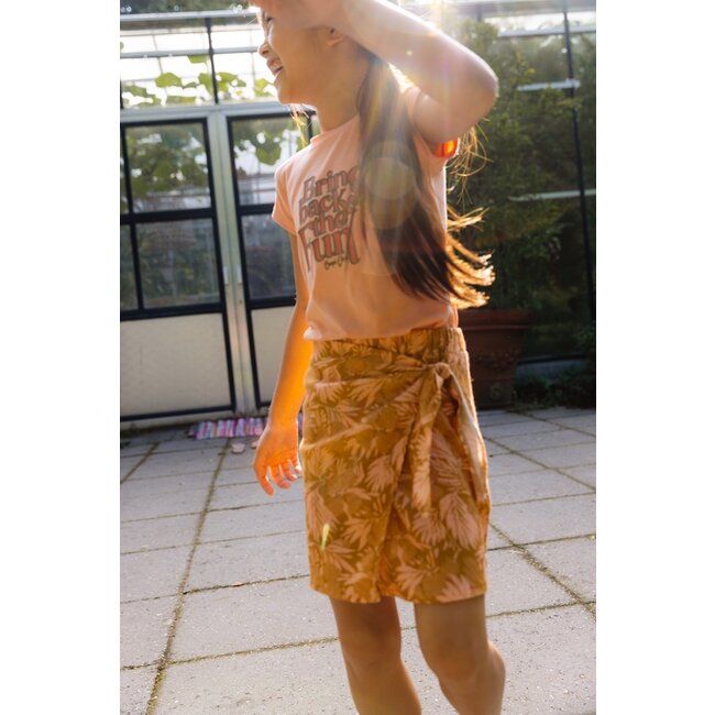 Quapi Meisjes rok - Bra - AOP roze