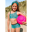Just Beach Meisjes bikini Tanzania - Turquoise zebra